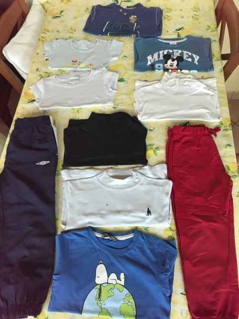 Lotto bimbo 3-4 anni Oviesse H&M Iana baby Decathlon Garda Topolino Disney