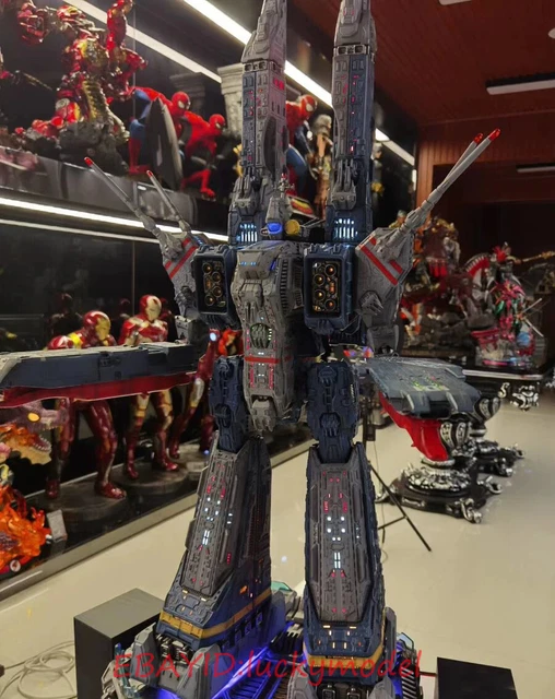 Robotech 1/1200 SDF-1 Macross 43.3 in.Polystone LED Statue Model In Stock NEW