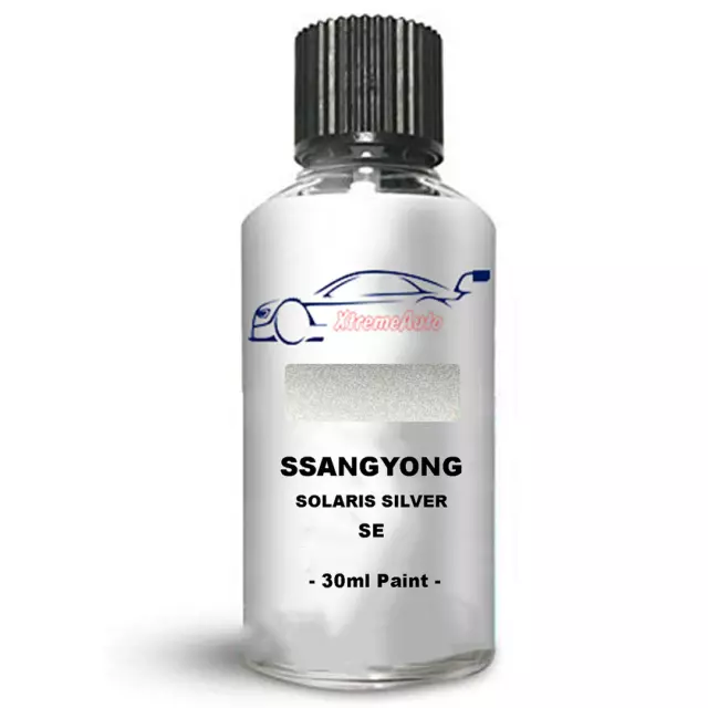 Touch Up Paint For Ssangyong Musso Solaris Silver Se Stone Chip Brush