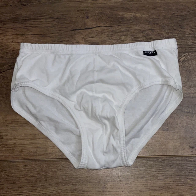 VINTAGE JOCKEY ELANCE Bikini Briefs 1 Pair Mens Cotton Underwear Medium