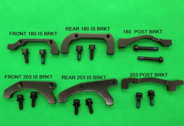 MTB Disc Brake Caliper Mount Adapter Front Rear PM IS 180 203, can include rotor