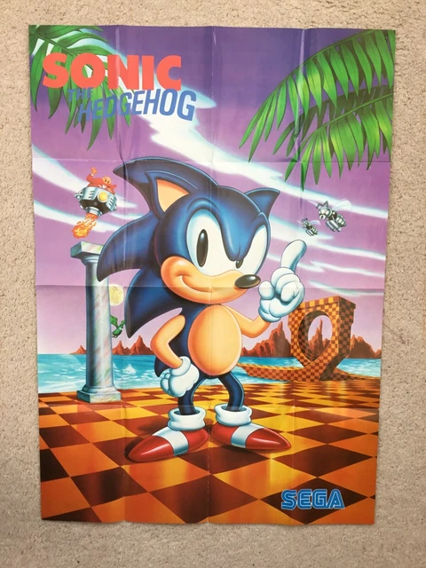 SONIC THE HEDGEHOG Poster A2 Size. From Original Sega Megadrive. £5.00 ...