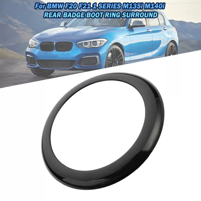 DE Glanz Schwarz Heck Emblem Kofferraum Ring Einfassung Für BMW