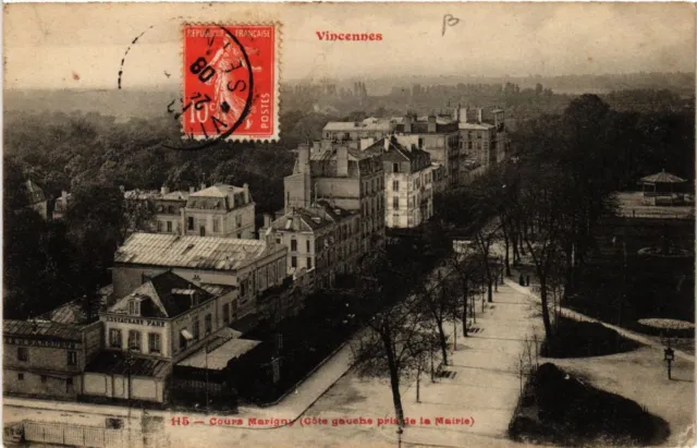 CPA VINCENNES - Cours Marigny (left side taken from the Town Hall) (519713)