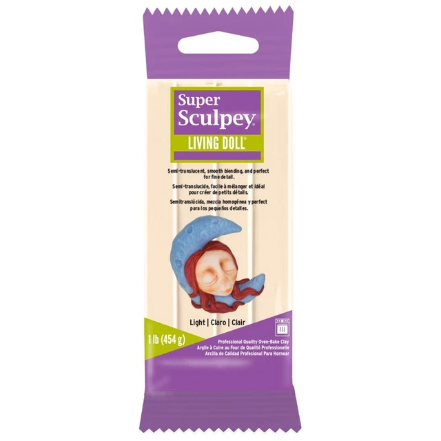 Muñeca Super Sculpey Living arcilla 1 lb-luz ZSLD-3