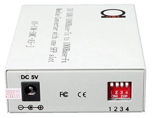 Single Mode LC Gigabit Fiber Media Converter - Includes LC SFP 20 km (12.42