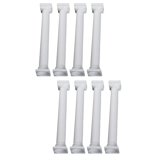 Set di 3 supporti per torte in ferro per dolci da dessert e vassoio da portata per baby shower, matrimoni, feste di compleanno (bianco