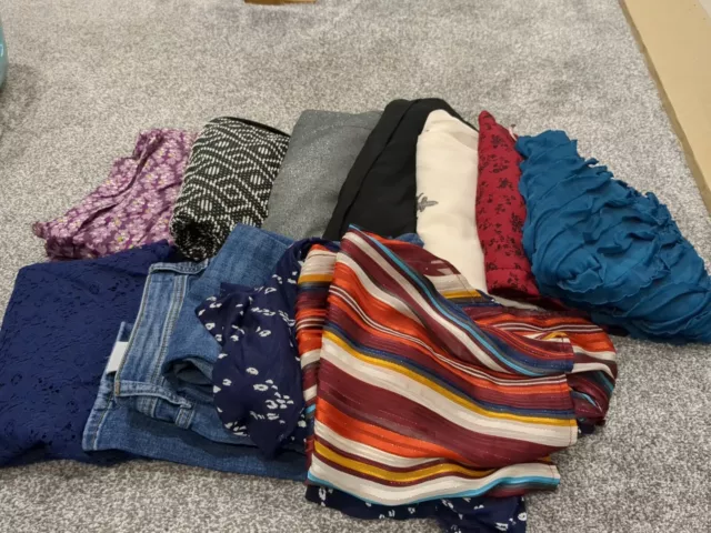 Size 8 Clothes Bundle Women Job Lot Mixed Label Dress Top Jean