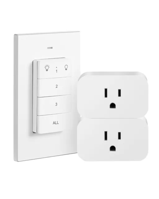 DEWENWILS Remote Control Outlet, Independent Control Wall Mounted Wireless Light