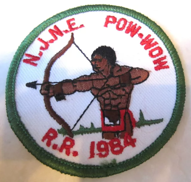 Njne Pow Wow 1984 Indian Scout Rr Royal Ranger Uniform Patch