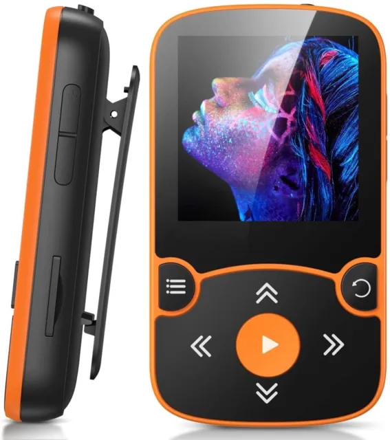 AGPTEK Lecteur MP3 Bluetooth 5.3 avec Clip, 32Go Baladeur Sport Portable