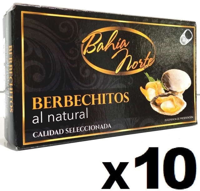 PACK 10 U. BERBERECHITOS AL NATURAL 83G - Herzmuscheln - Cockles - Coques