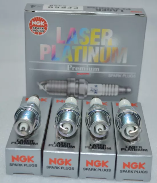 4x NGK LASER PLATINUM SPARK PLUGS (PZFR5D-11) 7968 (PREGAPPED)