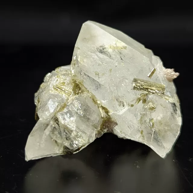 Clear Quartz Crystal With Epidote Inclusion From Baluchistan Pakistan, 43 Grams