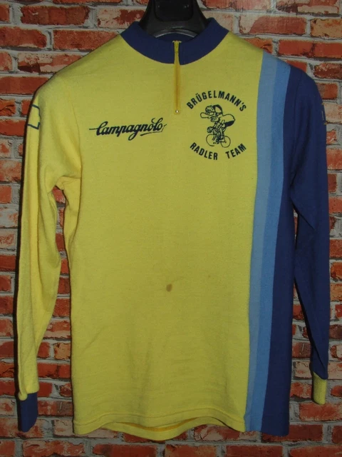 Veste Vintage Cyclisme - 80% Laine - Années 70 - Taille XL