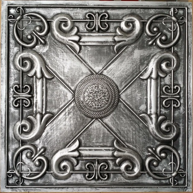 Drop in Ceiling tiles Faux tin antique tin decor Bar wall panels PL22 10pcs/lot