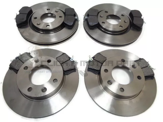 Citroen C2 1.6 Vtr Vts Gt 03-09 Front & Rear Brake Discs And Pads (Check Pads)