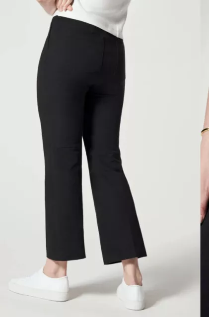 Spanx On-the-Go Polished Kick Flare Pants-20367Q-Black-Size XL Petite 36” Waist