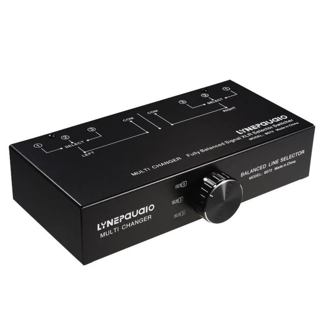 Nobsound MC103 Pro Commutateur Audio XLR 3 En 1 - Sélecteur Passif Stéréo