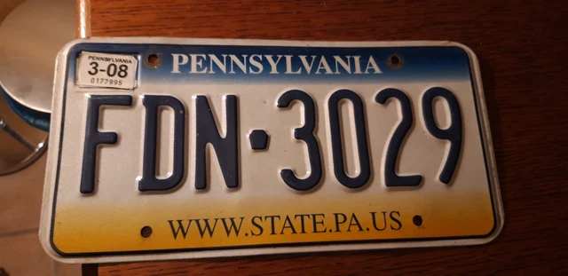 Ancienne plaque d'immatriculation Pennsylvanie 1924 vintage