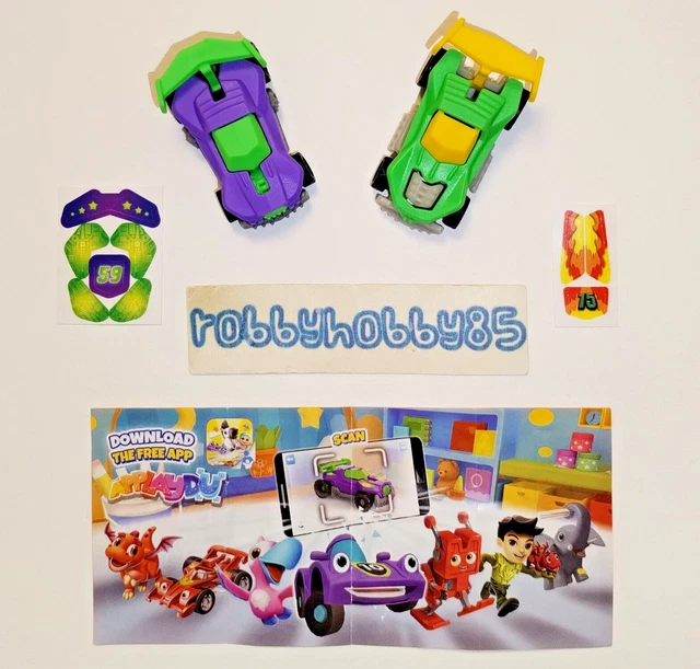 COMPLETE SET HOT Rods (VQ057 - VQ058) + 2 BPZ Kinder Surprise Italy ...