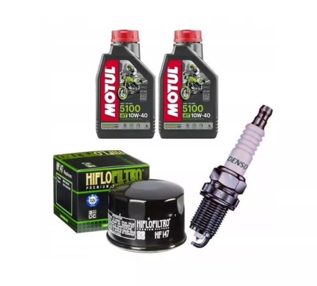 Service-Kit: Motul Öl, Filter, Zündkerze für Quad YAMAHA YFM 660 R RAPTOR