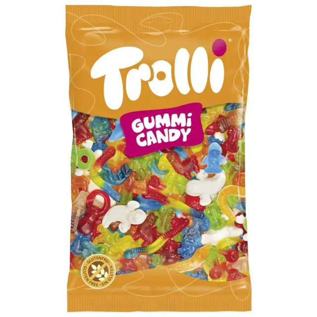 Trolli Fun For All 1kg - Bunter Süßigkeiten Mix Fruchtgummi Gummibärchen