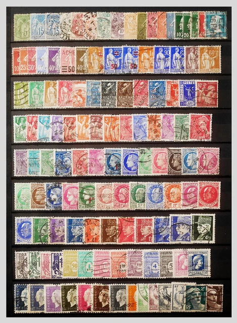 Collection De 200 Timbres France – Oblitérés, Thèmes Variés – Idéal Pour Collectionneurs Débutants Et Confirmés