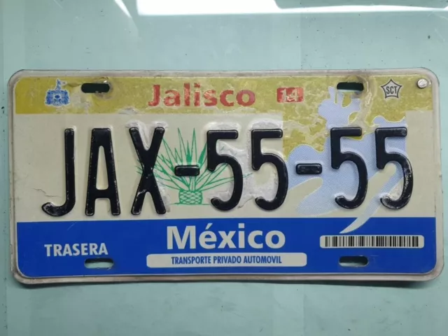 5555 Jalisco Mexico license plate