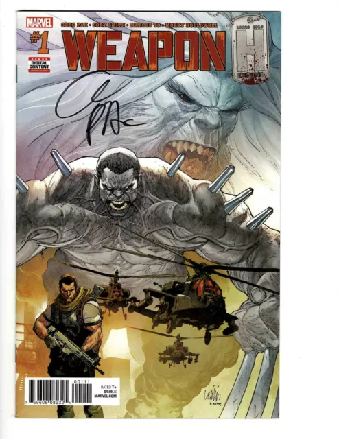 Weapon H #1 Near Mint Signed w/COA Writer Greg Pak 2018 Marvel Comics