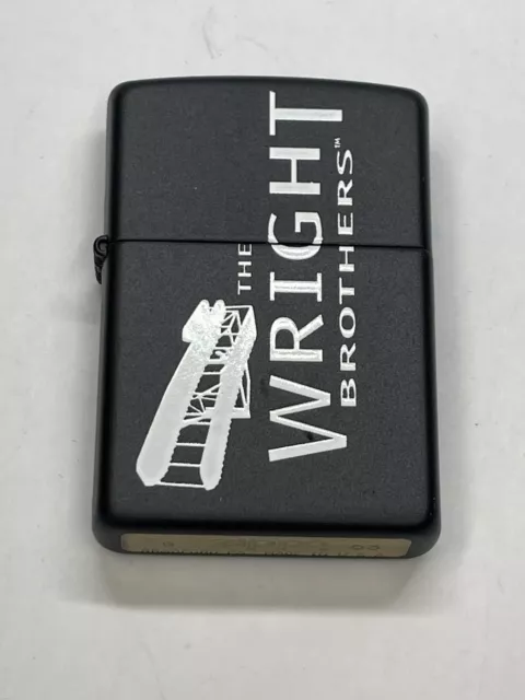 Zippo 2003 The Wright Brothers Black Matte Lighter Unfired In Box V415