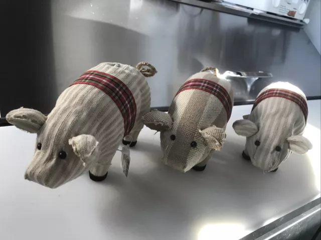BURLAP FARM PIG SWINE Holiday Lot- MUST HAVE for PIG Lovers Everywhere! NWT