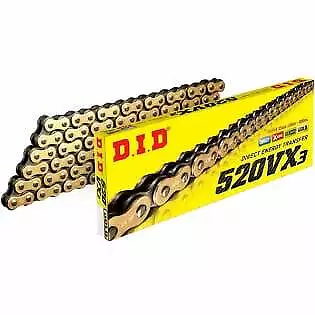 Did X-Ring Motorcycle Gold Drive Chain 520 Vx Vx3 118L 118 L Links