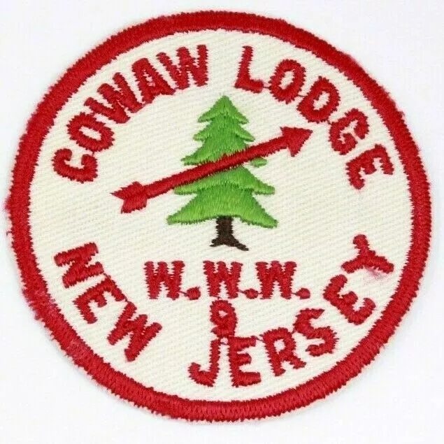 RARE R2 Cowaw Lodge 9 Patch Raritan Council New Jersey Boy Scouts BSA Brn Trunk