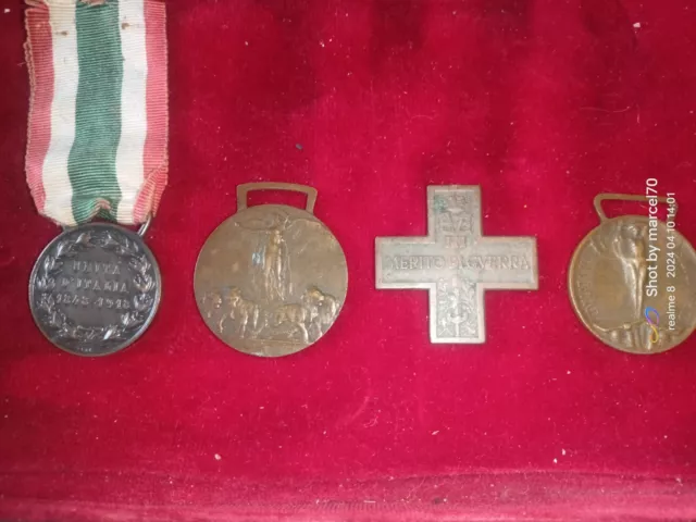 4 X Medagliere Wwi Medaglia Prima Guerra Mondiale