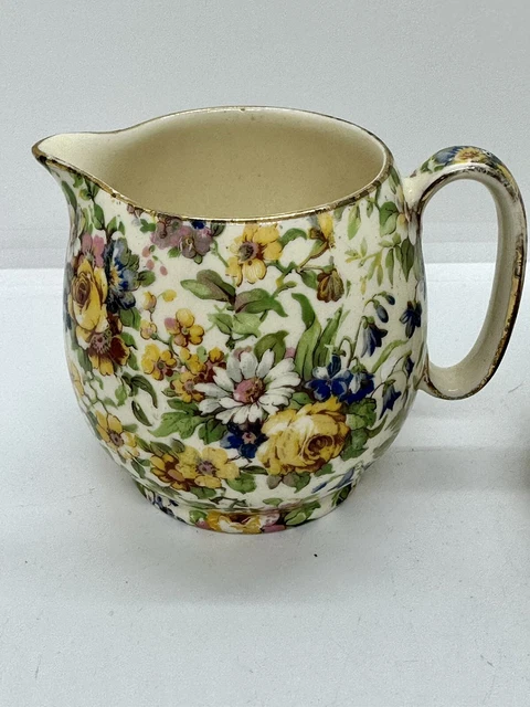 2 Vintage Royal Winton Bedale open sugar creamer READ 2
