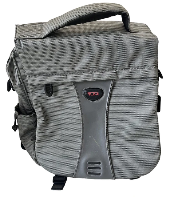 Tumi t-tech man bag/ Backpack Leather/Nylon 15x15” see description