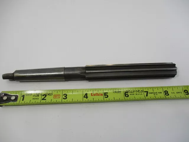 13/16" Taper Shank REAMER x 9" Long x 4-1/2" Straight Flute, .8125" # 2 Morse VG