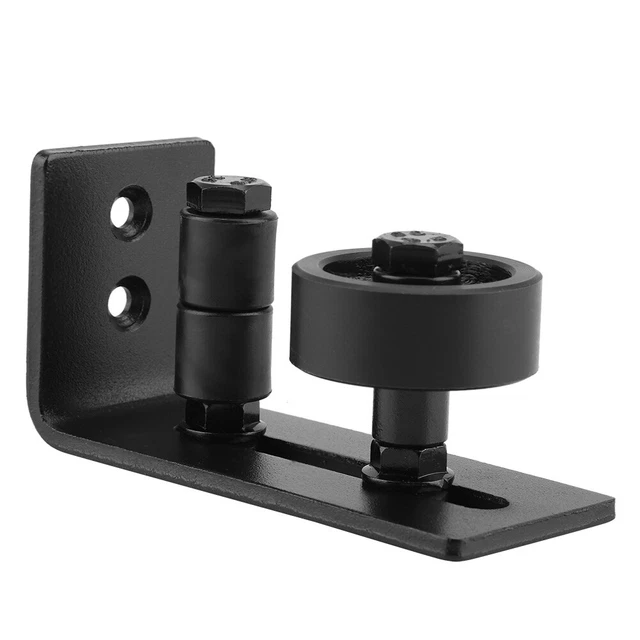 Guide De Plancher De Porte De Grange, Réglable Guide De Rouleau De Plancher Infrieur En Acier Au Carbone Pour Rouleau Pour Porte En Bois Coulissante Murporte Noir 65087445