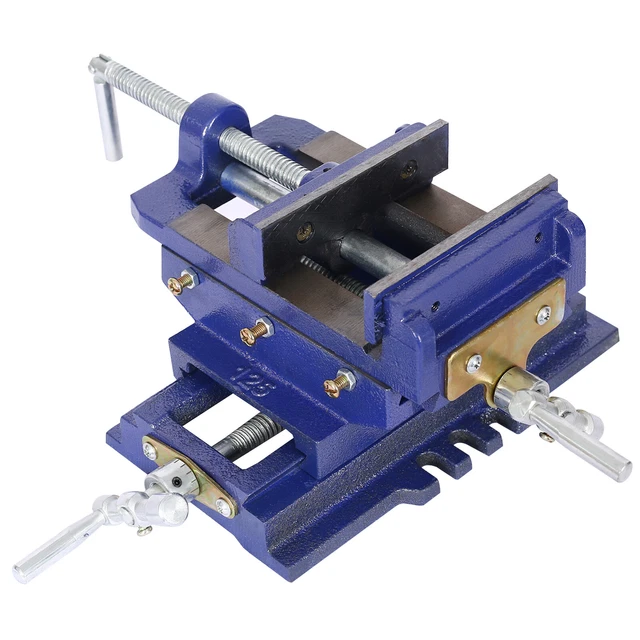 Cross slide vise, Drill Press Vise 5inch,drill press metal milling 2 way X-Y