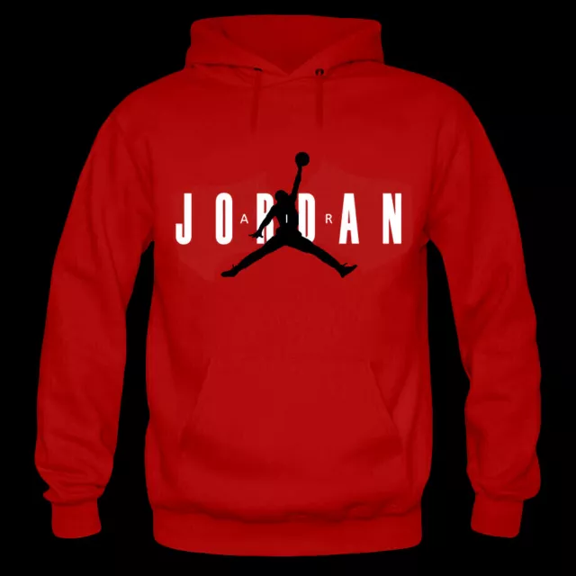 Rebajas Del 10%! Sudadera Con Capucha Tipo Michael Jordan Air Chicago Bulls Roja