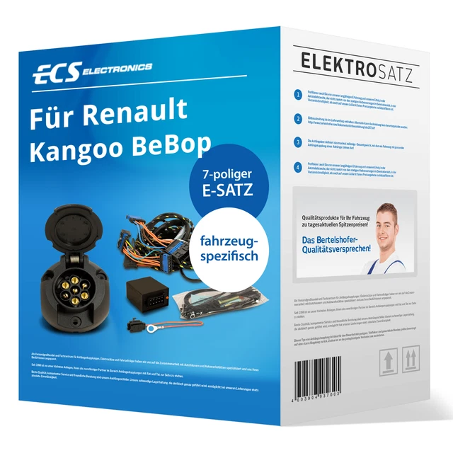 Elektrosatz 7-pol. spezifisch für Renault Kangoo BeBop 03.2009-jetzt NEU TOP