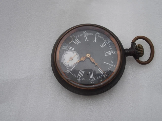 Ancienne montre à gousset chrono tachymétre à réparer ne fonctionne pas 1ere moitiée XXe - Montres & Bijoux