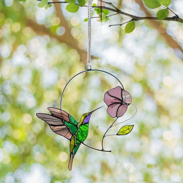 Bunte   Fenster Wandbehang Vögel Anhänger Dekor Ornament Geschenk
