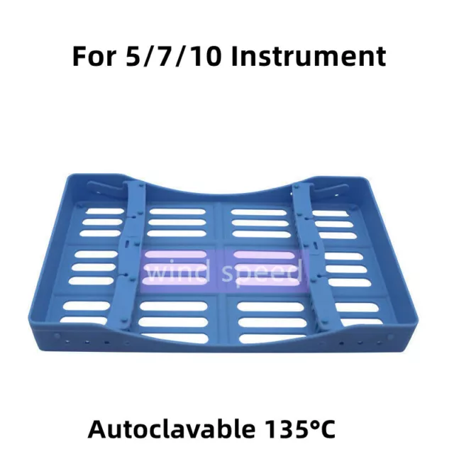 1× Dental Plastic 135°C Sterilization Box Holders Cages Autoclavable Instrument