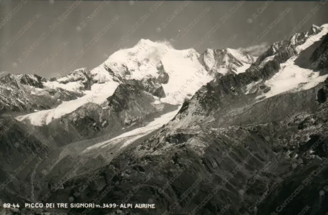 1953 PICCO DEI TRE SIGNORI Alpi Aurine Bolzano Cartolina