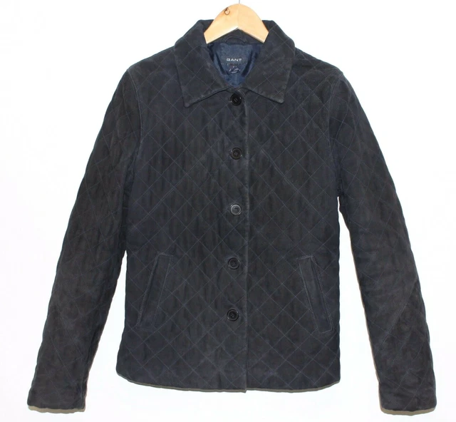 Veste En Cuir De Buffle Bleu Patiné LA FERIA - Taille 36 - Occasion Très Bon état