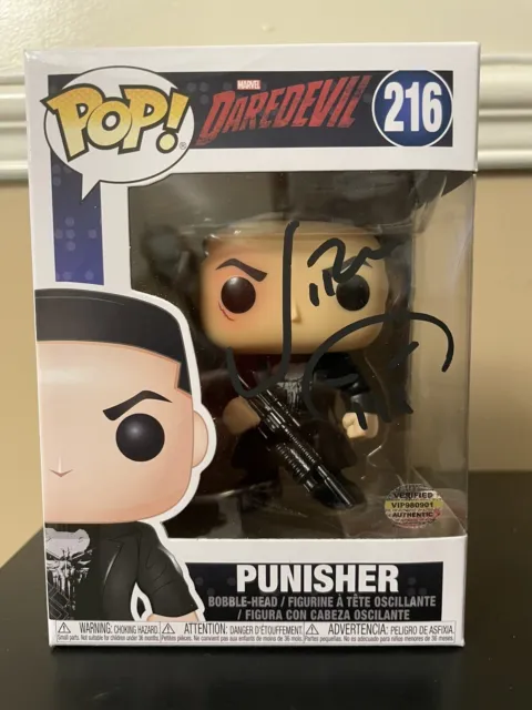 Funko Pop! Vinyl: Marvel - Punisher #216 Signed By Jon Bernthal with COA!