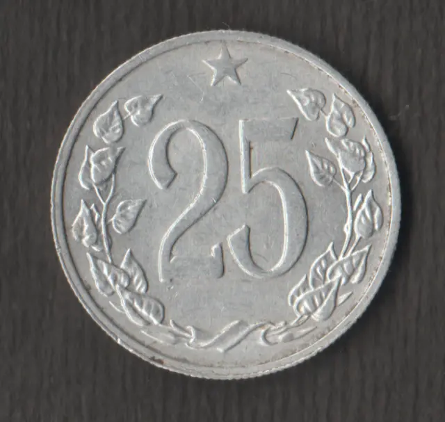 Czechoslovakia 25 Haleru 1963, CIRCULATED