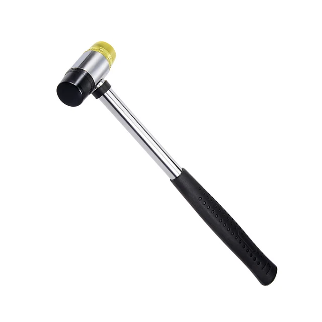 Replaceable Double Face Rubber Nylon Soft Hammer Mallet 25mm